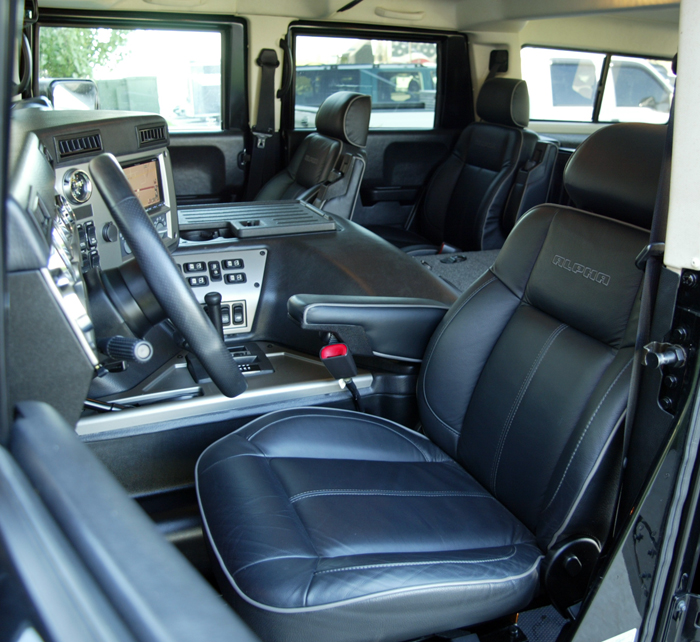 2006 Hummer H1 Alpha Wagon Ebony Interior