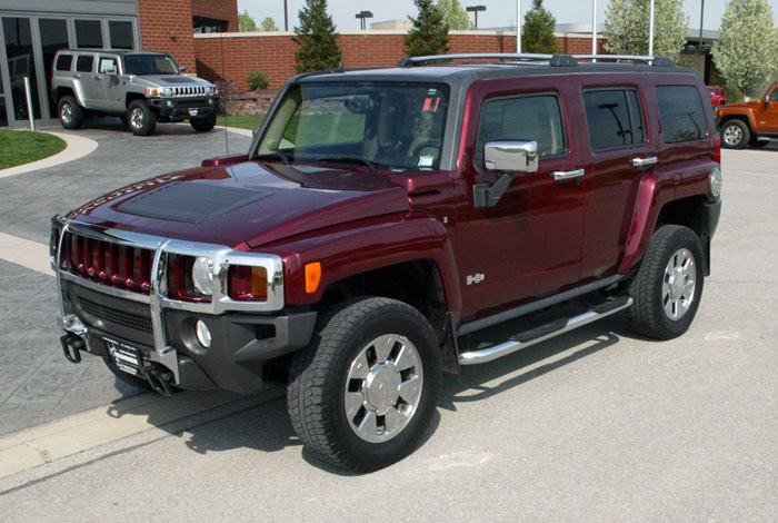 2008 Used Red Hummer H3 available at Lynch Hummer