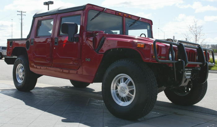 2003 Red Hummer H1 Soft Top For Sale