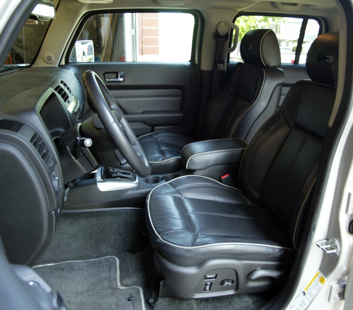 2007 Hummer H3X Ebony Leather Interior
