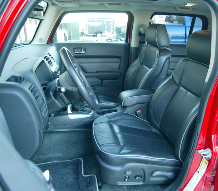 2008 Hummer H3 Ebony Leather Interior