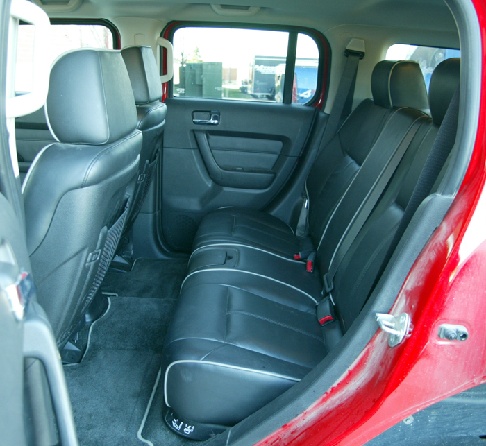 2008 Hummer H3 Rear Seat Interior