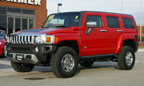 Red 2008 Hummer H3 Alpha