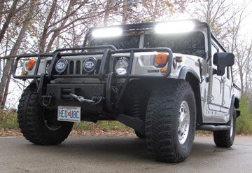 Hummer H1 Silver Open Top.