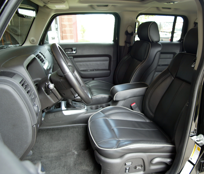 2007 Hummer H3 Ebony Leather Interior