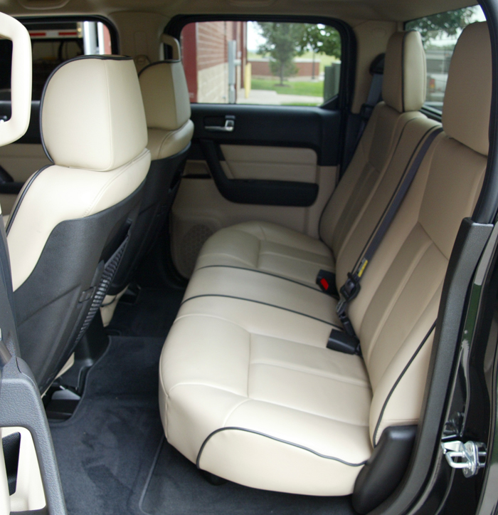 2009 Hummer H3T Rear Seat Interior