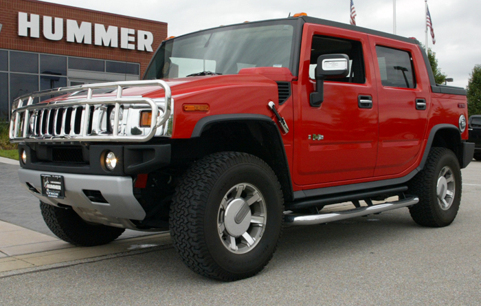 2008 Used Red Hummer H2 SUT available at Lynch Hummer