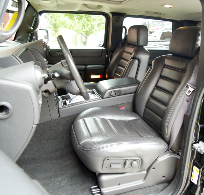 black hummer h2 interior