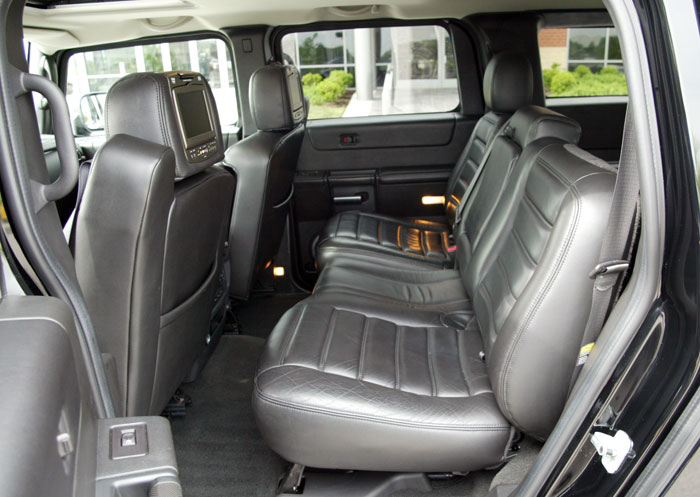 2008 Hummer H3 Ebony Leather Interior